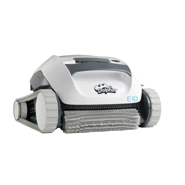 The Dolphin E10 is the ideal robotic pool cleaner for above ground pools. Designed to deliver outstanding cleaning results, it features strong scrubbing brushes and an efficient filtration system to leave your pool sparkling. Its lightweight and compact design make handling effortless, while the plug and play setup ensures ease of use for all pool owners. Whether you're tackling debris or routine maintenance, the Dolphin E10 is a reliable choice for maintaining a pristine and inviting pool. Get the most out of your pool care routine with this innovative cleaner, available now at Pool Shop Gold Coast.
