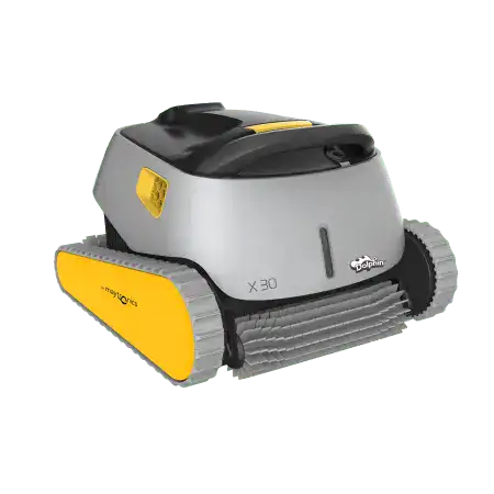 Dolphin X30 Robotic Pool Cleaner The Dolphin X30 is the ultimate solution for hassle free pool care, available now at Pool Shop Gold Coast. Engineered for pools of all shapes and sizes, this advanced robotic pool cleaner uses powerful scrubbing brushes and intelligent navigation to eliminate dirt, debris and algae. Its energy efficient operation saves on electricity while ensuring a pristine swimming experience. Lightweight and easy to handle, the Dolphin X30’s intuitive design makes setup and maintenance effortless. Whether tackling tough grime or routine cleaning, this reliable cleaner delivers exceptional results every time. Upgrade your pool care with the Dolphin X30 and enjoy a sparkling pool today!