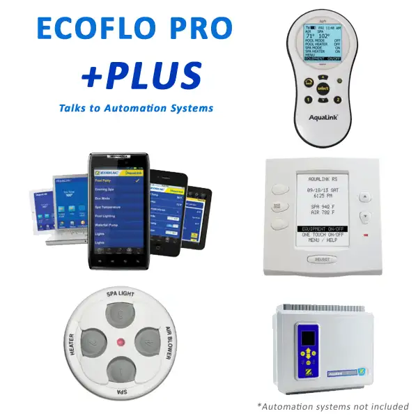 Reltech Ecoflo v5Pro+PLUS 1.75hp Variable Speed Pool Pump 90,000L Introducing the Reltech Ecoflo v5ProPLUS 1.75hp Variable Speed Pool Pump designed for pools up to approx. 90 000 Litres and proudly Australian made by Reltech. This advanced pump utilises a fully variable three speed motor that delivers efficient performance and whisper quiet operation while ensuring optimal water circulation. The PLUS model is enhanced with an integrated LED Display Screen and Communication Port that enable seamless connection with various automation systems for remote monitoring and control. Ideal for larger residential pools and light commercial installations this pump not only reduces running costs but also provides real time operating information and alerts. As part of the Ecoflo series it complements other models while offering advanced automation connectivity for modern pool management.