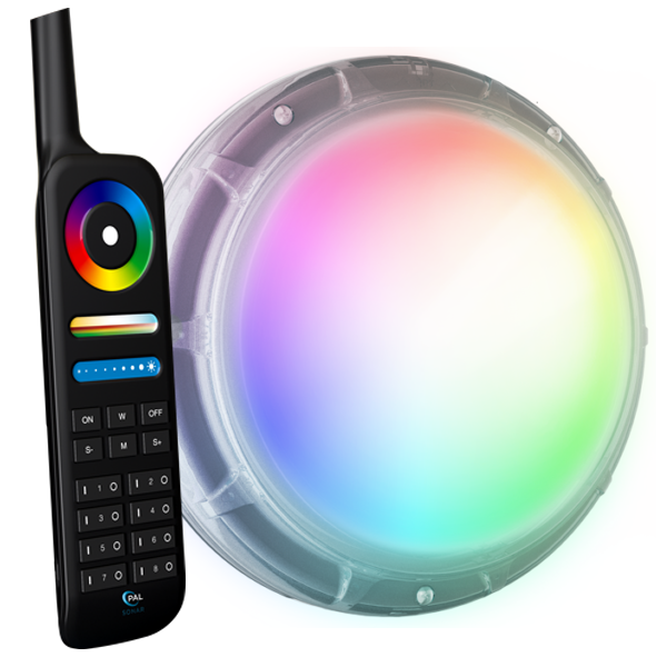 PAL Sonar Retro Fit Pool Light With Remote Handset The PAL Sonar Retro Fit Pool Light with Remote Handset is a versatile multi-colour LED lighting solution designed for easy retrofit in concrete, vinyl and fibreglass pools. Featuring a 3-in-1 colour system that delivers vibrant multi-colours plus cool and warm white light, it allows you to customise your pool’s ambience effortlessly. The light includes a multiple position mounting plate for flexible installation and operates efficiently at 15 watts with 12 to 24 volts DC or 12 volts AC. Controlled via the included wireless remote handset, you can adjust colours, brightness and modes instantly. The Sonar Retro Light is built with durable materials resistant to pool chemicals and is certified to UL676 standards for underwater safety. It carries a 12 month manufacturer’s warranty and is an ideal upgrade for enhancing pool lighting.