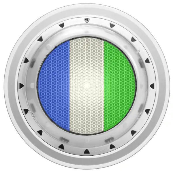 Spa Electrics LED Pool Light Replacement GKRX Retro Fit - TRI Colour Transform your pool with the Spa Electrics LED Pool Light Replacement GKRX Retro Fit - Tri Colour. Featuring three stunning colour options white, blue and green this versatile pool light allows you to customise your pool’s ambiance to match any mood or occasion. Whether you want the brilliance of white, the serenity of blue or the vibrancy of green, the GKRX Tri Colour delivers exceptional illumination with energy efficient LED technology.
Designed for easy retrofitting, it’s compatible with most existing pool light housings, ensuring a hassle free installation process. Built with high quality, corrosion resistant materials, this pool light is crafted to endure harsh pool environments while maintaining peak performance.
Upgrade your pool lighting to a modern, durable and efficient solution with the GKRX Tri Colour. Enjoy reliable performance, vivid colours and a beautifully illuminated pool, backed by the trusted quality of Spa Electrics.