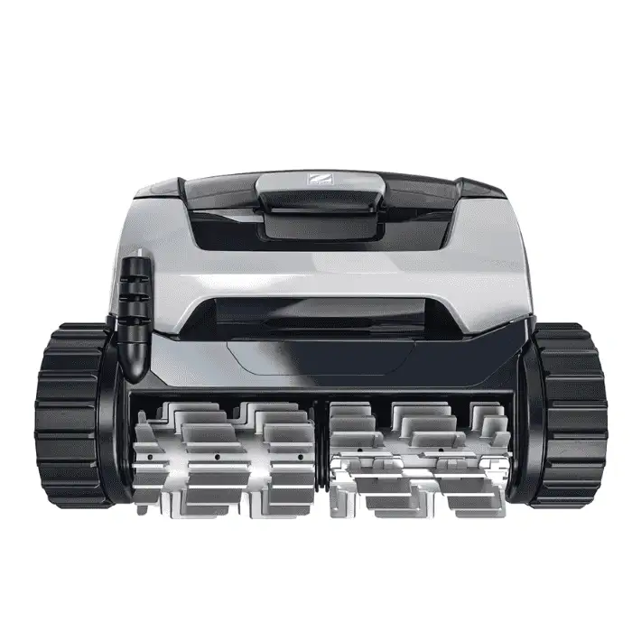 Zodiac DuoX DX3000 Robotic Pool Cleaner Discover the Zodiac DuoX DX3000 robotic pool cleaner, designed for effortless pool maintenance in Australian homes. Ideal for pools up to 10m x 5m, this compact unit features patented cyclonic suction for powerful, longlasting performance, keeping debris in suspension to prevent filter clogging. With a Helix propeller front brush and dualstage filtration (150μ/60μ), it captures large leaves and fine particles for a spotless finish on floors, walls and waterline. Embedded smart sensors ensure agile navigation across all pool shapes and surfaces, including concrete, fibreglass and tiles. Enjoy hassle free operation with automatic swivel to avoid cable tangling. Climate Care Certified by SPASA Australia, it's energy efficient and eco friendly. Backed by a 2year warranty for peace of mind.